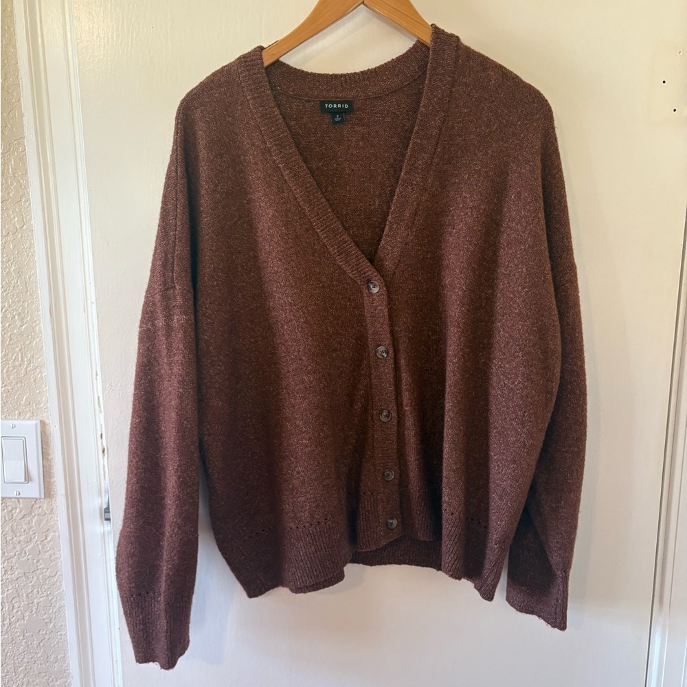 Brown Cardigan Sweater